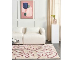 Beliani Dywan KAPPAR Kremas 160 x 230 cm Wiskoza