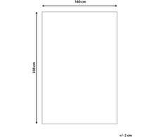 Beliani Kilimas KAPPAR smėlio spalvos 160 x 230 cm viskozė