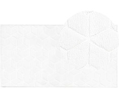 Beliani Dirbtinio kailio kilimas THATTA Baltas 80 x 150 cm