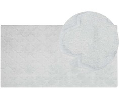Beliani GHARO dirbtinio kailio kilimas, šviesiai pilkas, 80 x 150 cm