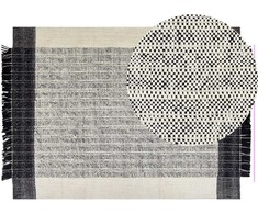 Beliani Kilimas KETENLI baltas 140 x 200 cm vilnonis