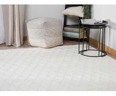 Beliani Kilimas ERZIN kreminės spalvos 140 x 200 cm vilnonis