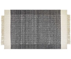Beliani Kilimas ATLANTI juodas 140 x 200 cm vilnonis
