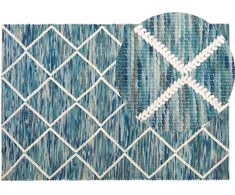 Beliani Kilim BELENLI melsvas, 140 x 200 cm, vilna