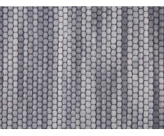 Beliani Kilimas KAPAKLI pilkas 140 x 200 cm vilnonis