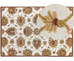 Beliani Kilimas EZINE smėlio spalvos 160 x 230 cm vilnonis