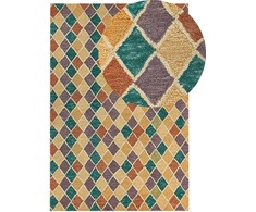 Beliani Kilimas KESKIN spalvotas 160 x 230 cm vilnonis