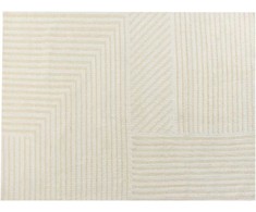 Beliani Kilimas ABEGUM smėlio spalvos 300 x 400 cm vilnonis