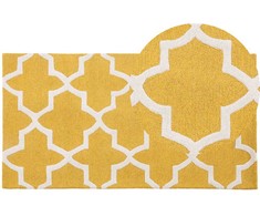 Beliani Vilnos kilimas 80 x 150 cm geltona SILVAN