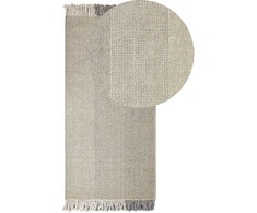 Beliani Kilimėlis TEKELER pilkas 80 x 150 cm vilnonis
