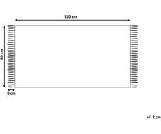 Beliani Kiliminis ENGIZ spalvotas 80 x 150 cm vilnonis