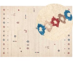 Beliani Kilimas SULUCA smėlio spalvos 200 x 300 cm vilnonis Gabbeh