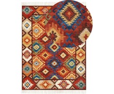 Beliani Kilimas ZOVUNI spalvotas 160 x 230 cm vilnonis kilimas