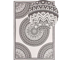 Beliani Lauko kilimas NELLORE pilkas 160 x 230 cm