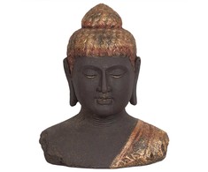 Beliani Figūrėlė dekoracyjna Budda CARUM Ceramika Juodas