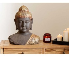 Beliani Figūrėlė dekoracyjna Budda CARUM Ceramika Juodas