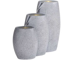 Beliani Sodo fontana LED ARKLE pilka