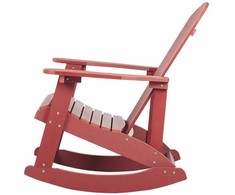 Beliani Fotel bujany sodo ADIRONDACK Raudona