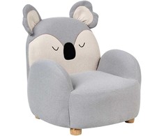 Beliani Vaikiškas fotelis Koala HERVIK pilkas