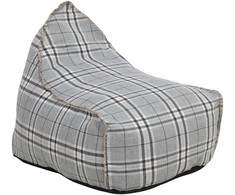 Beliani Sėdmaišis 200 L DROP LINEN 63 cm 75 cm Pilkas