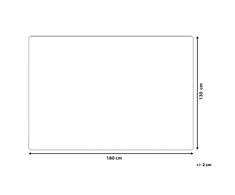 Beliani Blankelis 130 x 180 cm kremas ALAZEYA