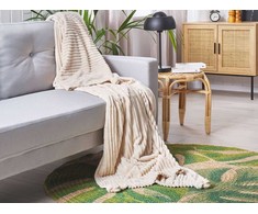 Shumee Beliani Koc KAWERI 150 x 200 cm Kremas
