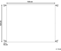 Beliani Medvilninė antklodė 125 x 150 cm balta ir pilka NAMTAR Lumarko!