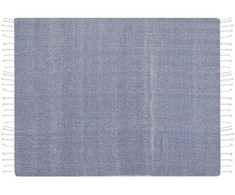 Beliani Blankelis 130 x 160 cm mėlynas TILMI