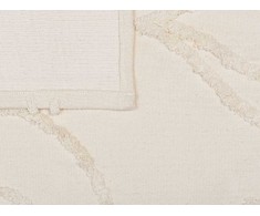 Beliani Medvilnės antklodė 125 x 150 cm ACACIA smėlio spalvos
