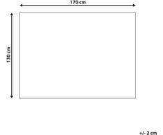 Beliani Koc bawełniany vaikams w jamniki 130 x 170 cm beżowo-raudona REERH