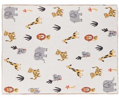 Beliani Blanket cotton vaikams gyvuliniu raštu 130 x 170 cm daugiaspalvis SAMEO Lumarko!
