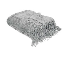 Beliani Koc VELLA Medvilnė 200 x 220 cm Pilka