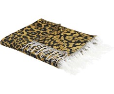 Beliani Lumarko Leopard rašto antklodė 130 x 170 cm ruda ir juoda JAMUNE!