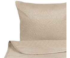 Beliani Bastelio rinkinys su pagalvėlėmis, nuspaustas 140 x 210 cm pilkšvojo SHUSH