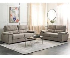 Sofa Beliani 5 vietų poilsio komplektas VOGAR šviesiai rudas