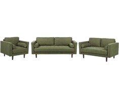 Sofa Beliani 6 vietų poilsio komplektas NURMO tamsiai žalias