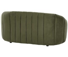 Sofa Beliani MALUNG 6 vietų minkštųjų baldų komplektas, veliūras, tamsiai žalias