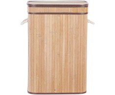 Beliani Krepšys KALUTARA Bamboo Wood Šviesiai ruda
