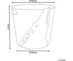 Beliani Žaislų laikymo lentyna „Crocodile LOXTON“, natūralios spalvos