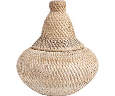 Beliani Krepšys BILA Rattan Naturalny
