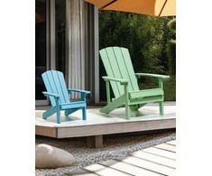 Beliani Vaikiška kėdė ADIRONDACK žydra