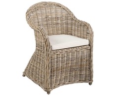 Beliani Fotel sodo SUSUA II Rattan Naturalny