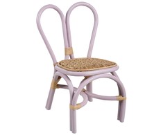 Fotelis Beliani Vaikiška kėdė DESIMI Rattan Violetinė