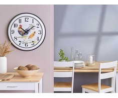 Beliani Sieninis laikrodis HORW 48 cm metalinis spalvotas