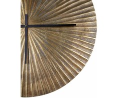 Beliani Sieninis laikrodis VAIGAI 59 cm metalinis auksinis