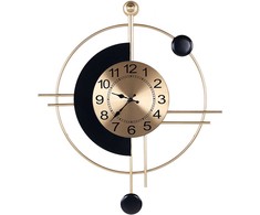 Beliani Sieninis laikrodis ALLOGNY 59 cm metalinis auksinis