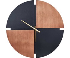 Beliani Laikrodis ścienny ARAMON 60 cm Ruda/ juoda