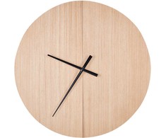 Beliani Sieninis laikrodis CABIC 60 cm šviesiai rudas