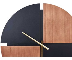 Beliani Laikrodis ścienny ARAMON 60 cm Ruda/ juoda