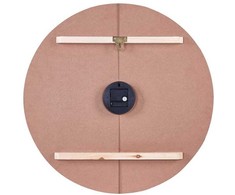 Beliani Sieninis laikrodis CABIC 60 cm šviesiai rudas